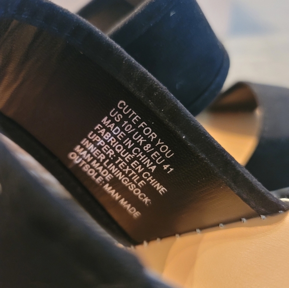 NWOT Just Fab Cute for You Slip-on Wedge Size 10 - Picture 5 of 5